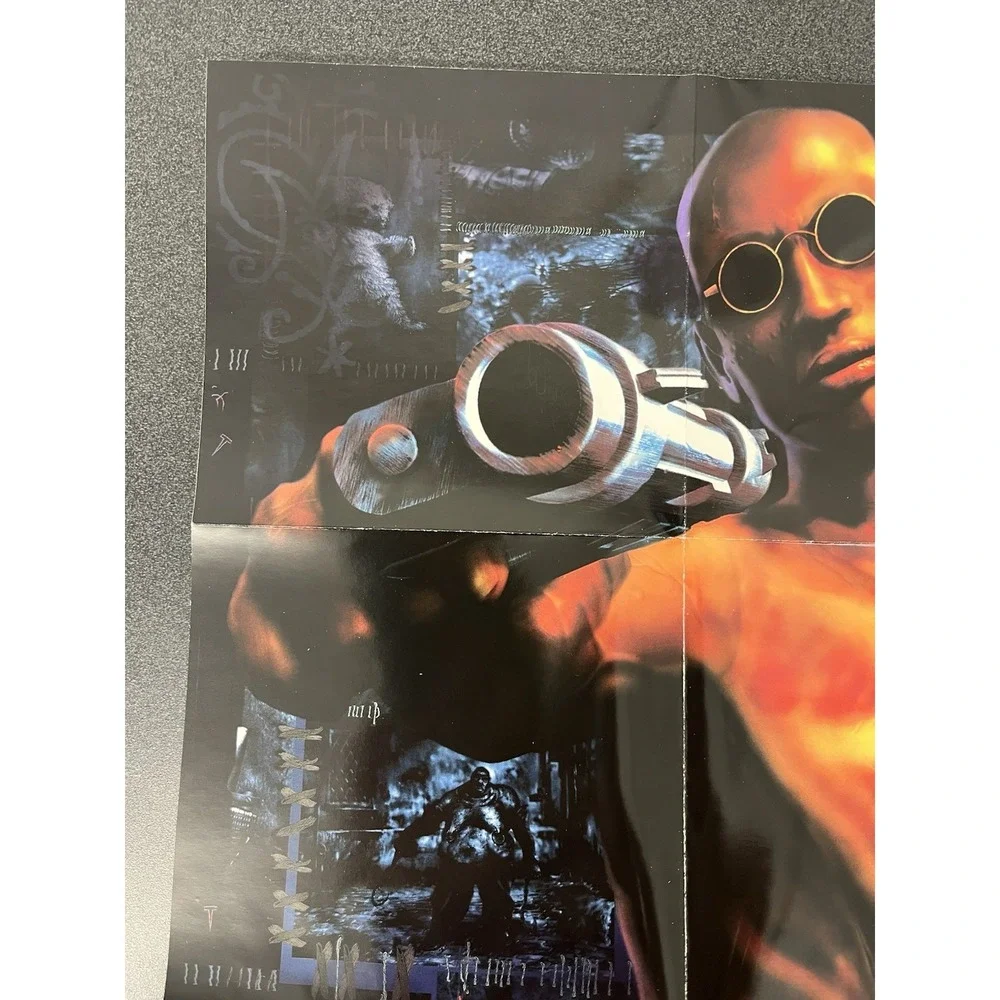 Shadow Man South Park N64 Authentic Poster Insert Only Nintendo 64 Two-Sided